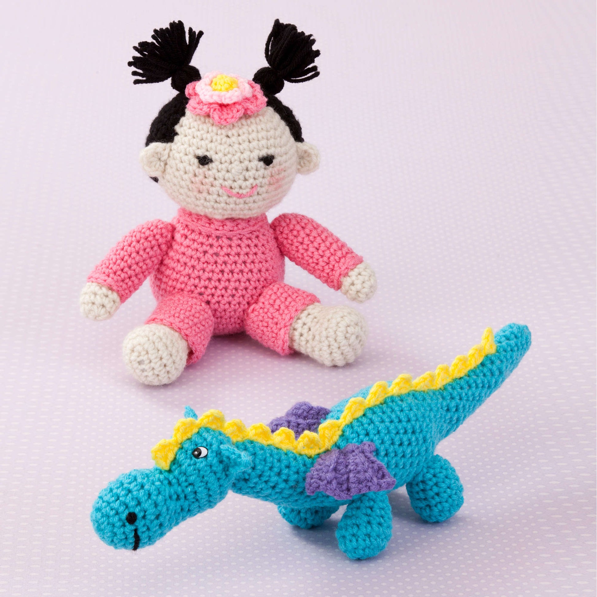 Free Red Heart Gracie & Her Dragon Pattern