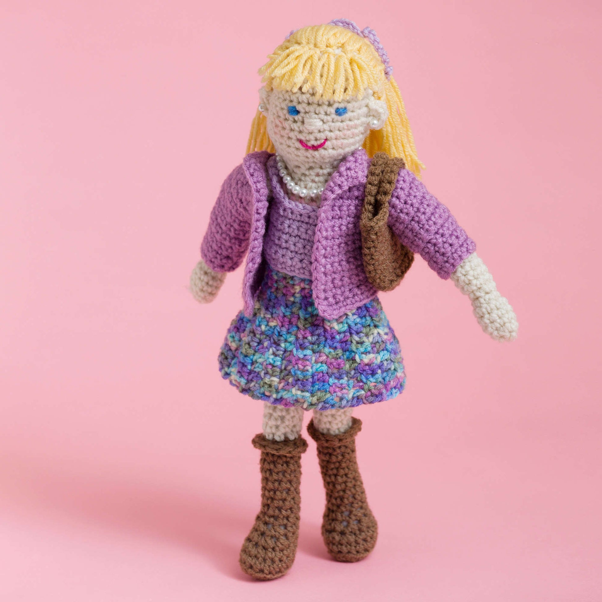 Free Red Heart Lovely Lucy Doll Crochet Pattern