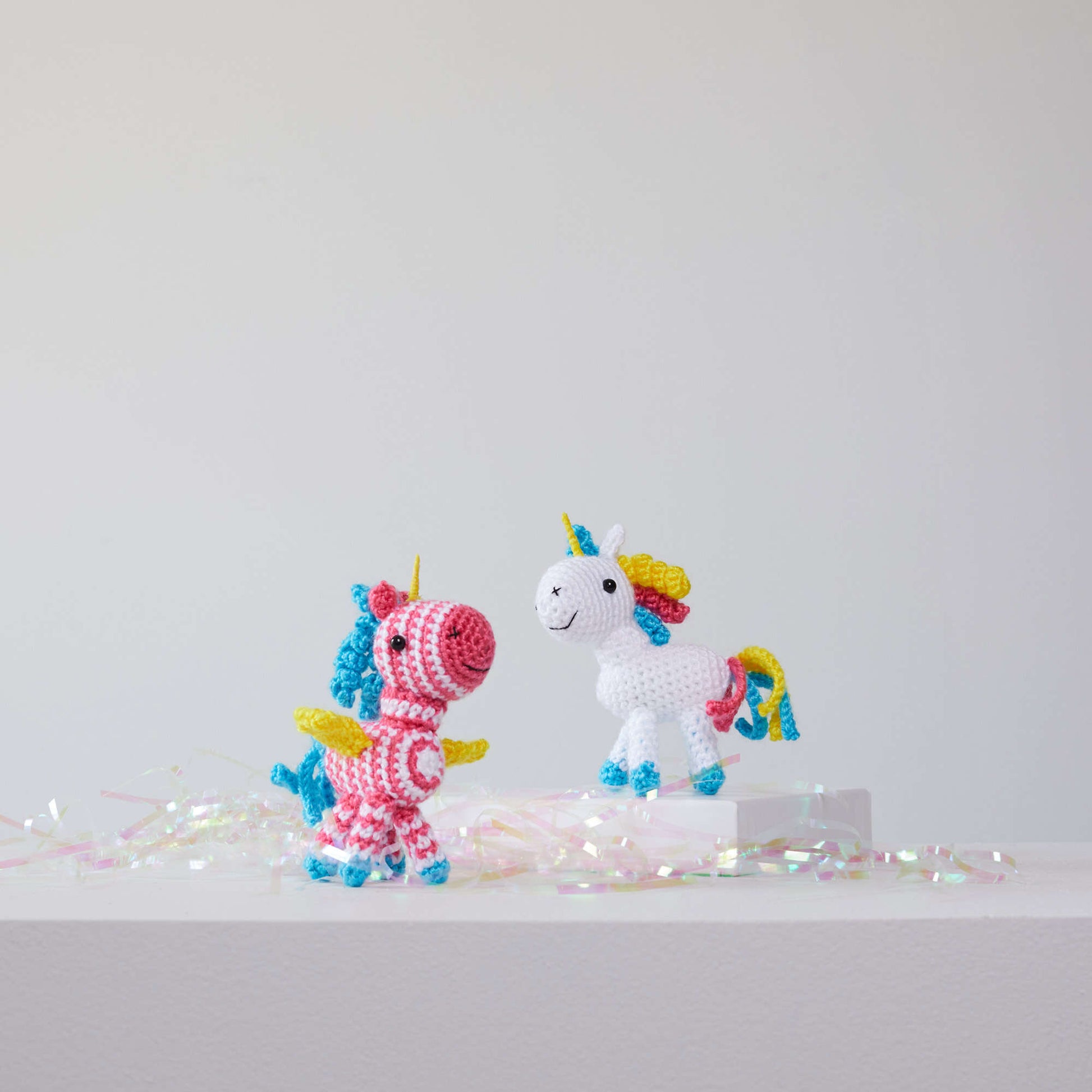 Free Red Heart Sparkle And Shimmer Crochet Unicorn Pattern