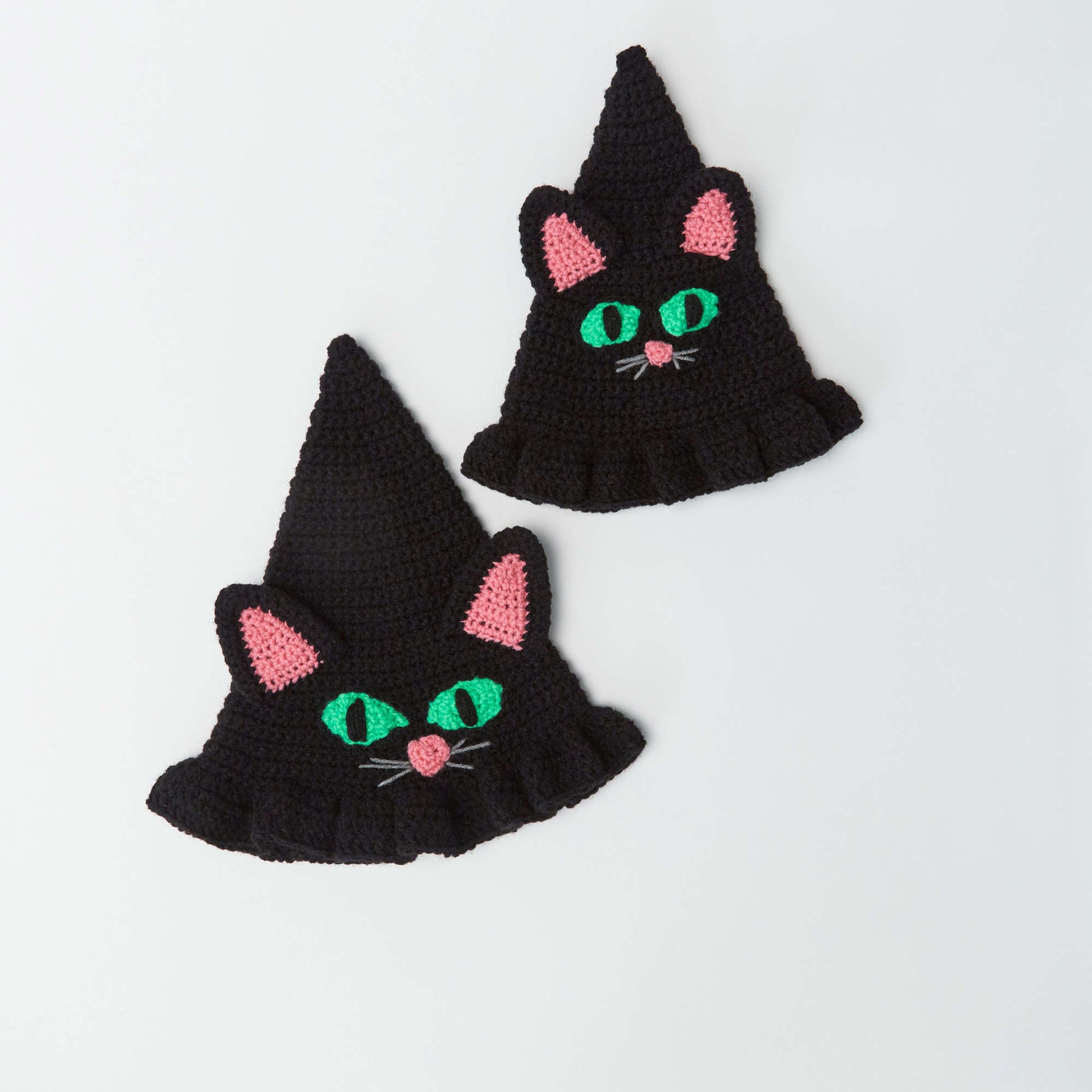Free Red Heart Witchy Cat Hat Crochet Pattern