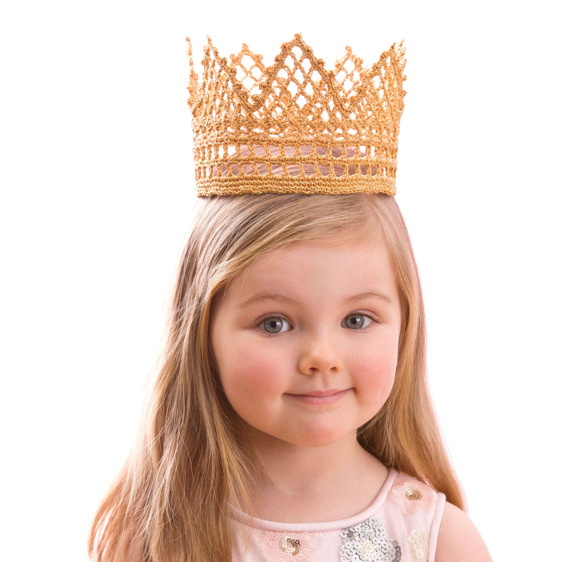 Free Red Heart Child's Royal Crown Crochet Pattern