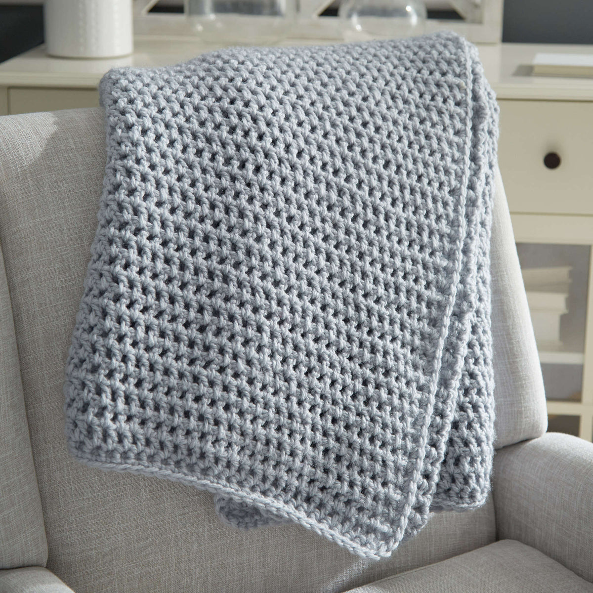 Crochet Throw made in Red Heart Super Saver Chunky Yarn