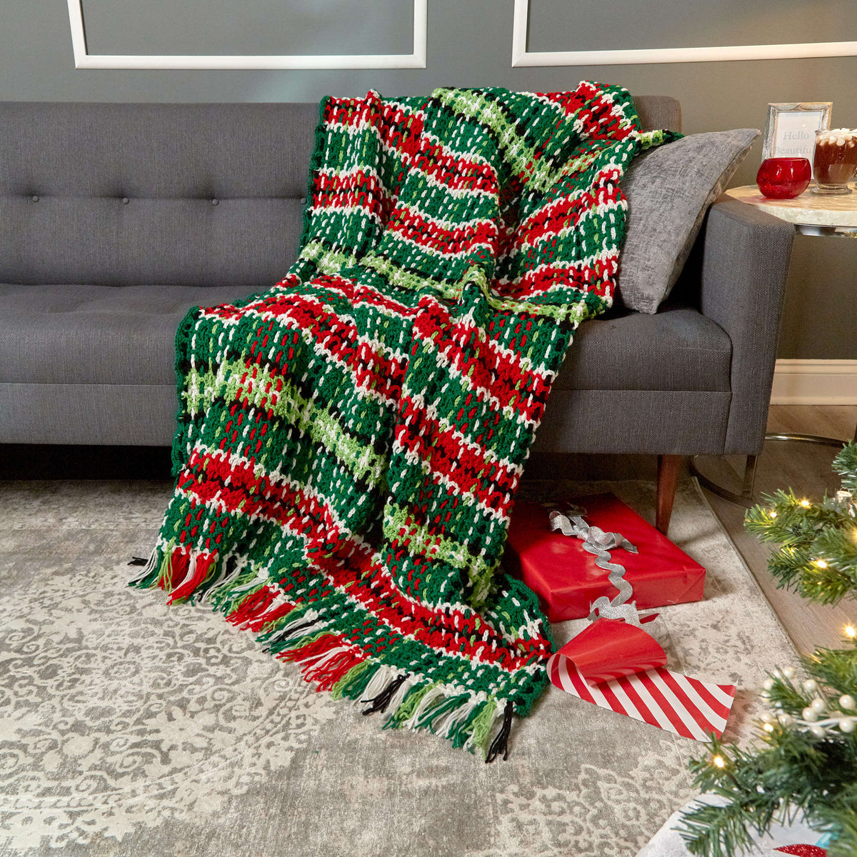 Crochet Blanket made in Red Heart Super Saver Yarn