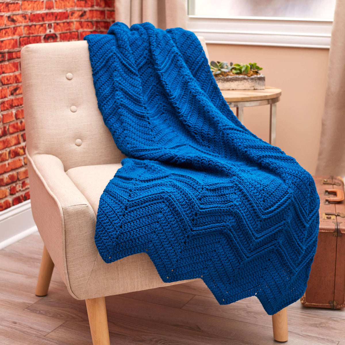 Crochet Throw made in Red Heart With Love Yarn