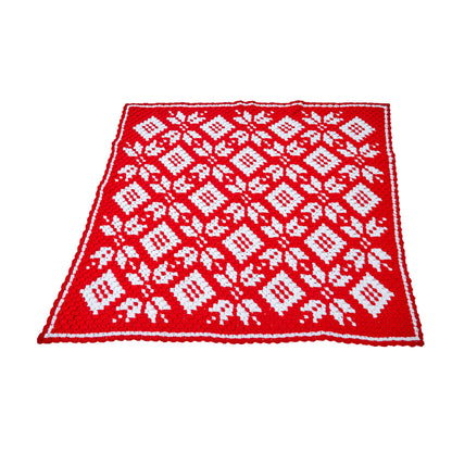 Red Heart Corner-to-Corner Snowflake Crochet Blanket Single Size
