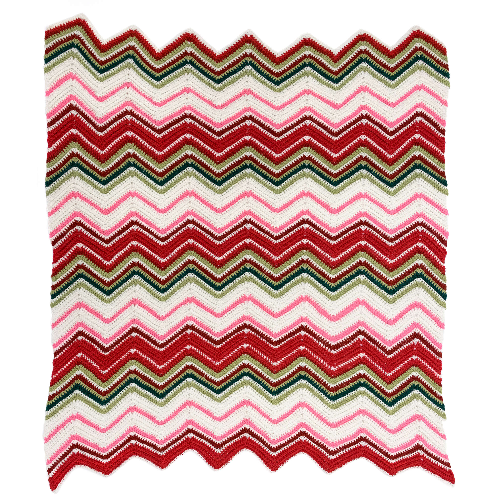 Free Easy Red Heart Ripples of Joy Throw Crochet Pattern | Yarnspirations