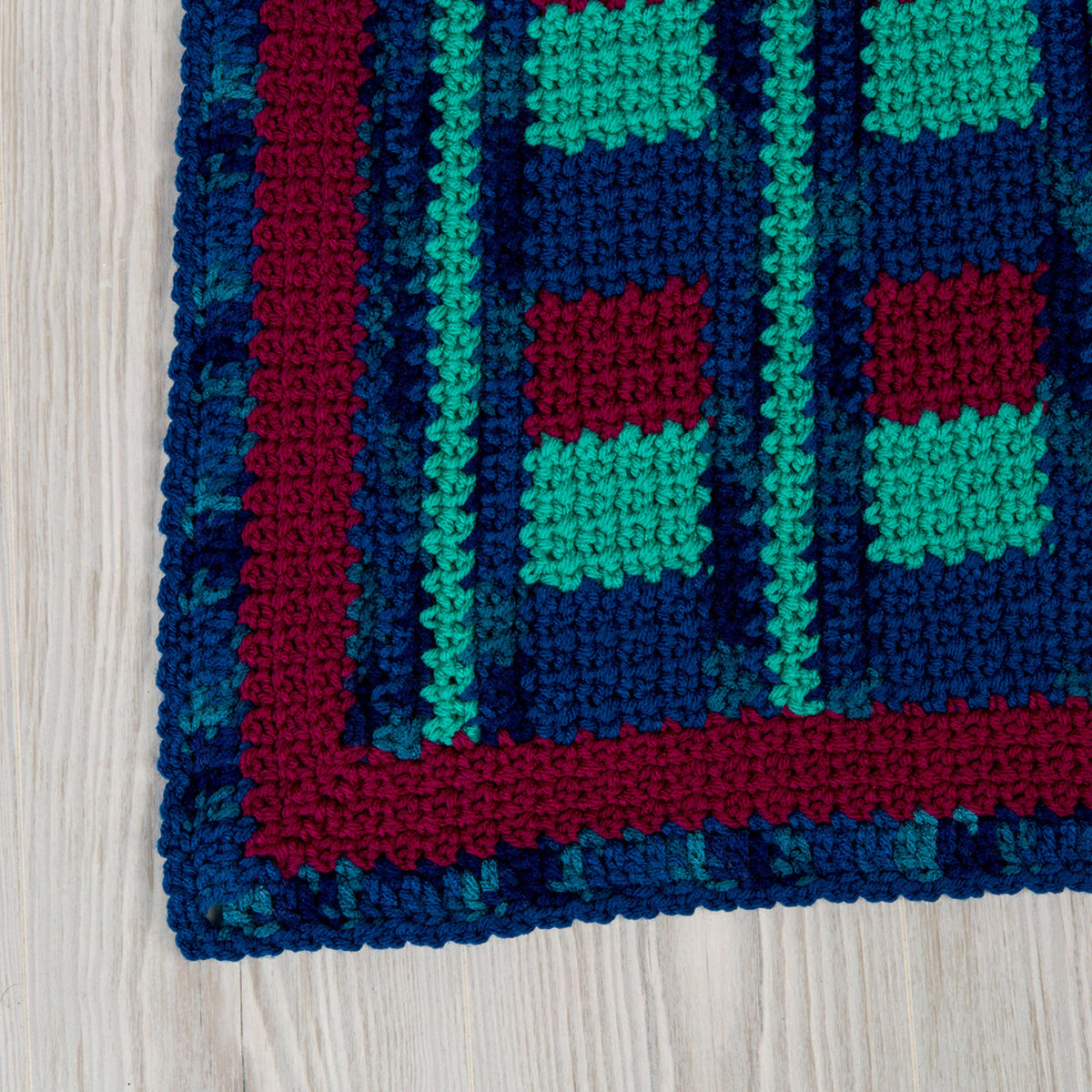 Crochet Throw made in Red Heart With Love Yarn