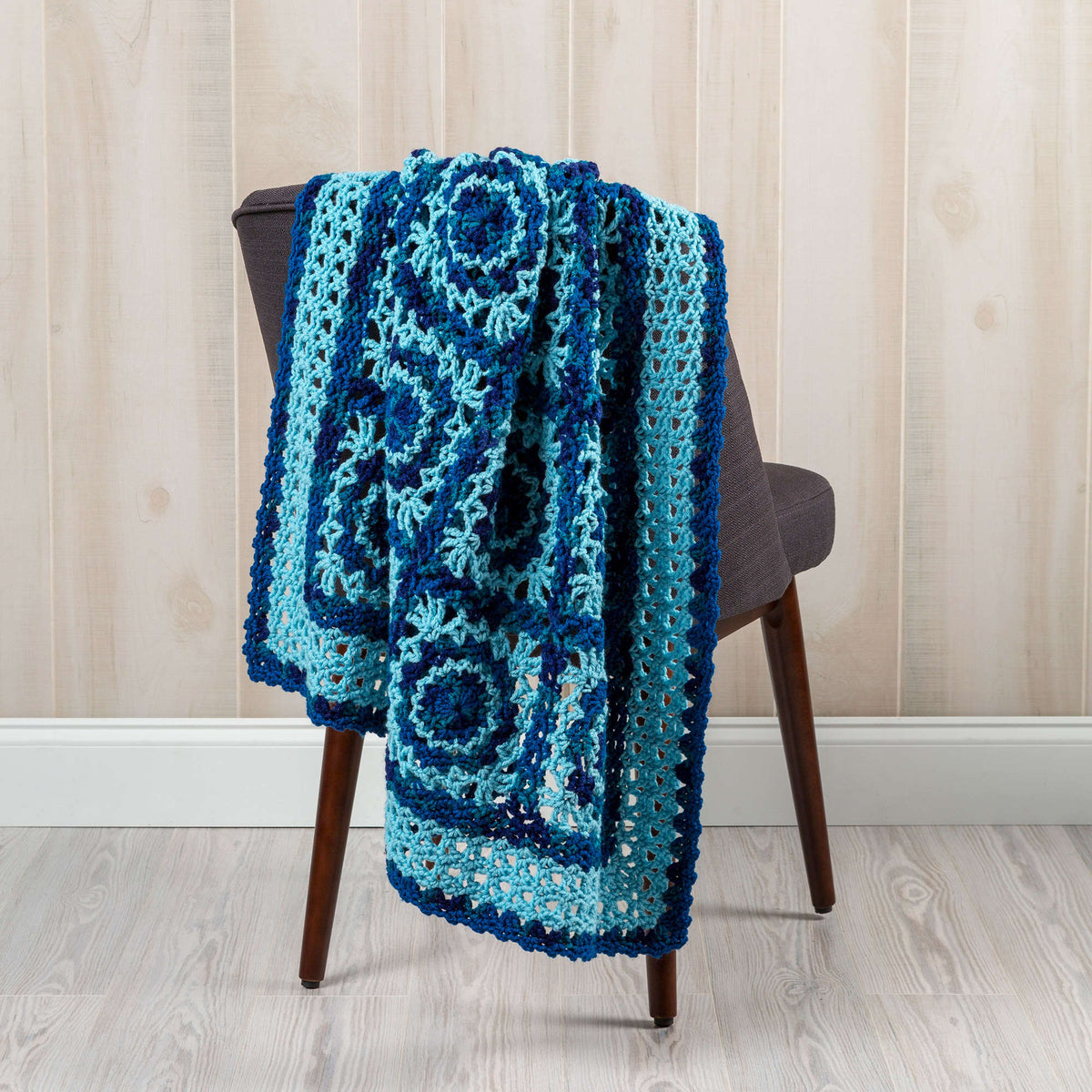 Crochet Throw made in Red Heart With Love Yarn