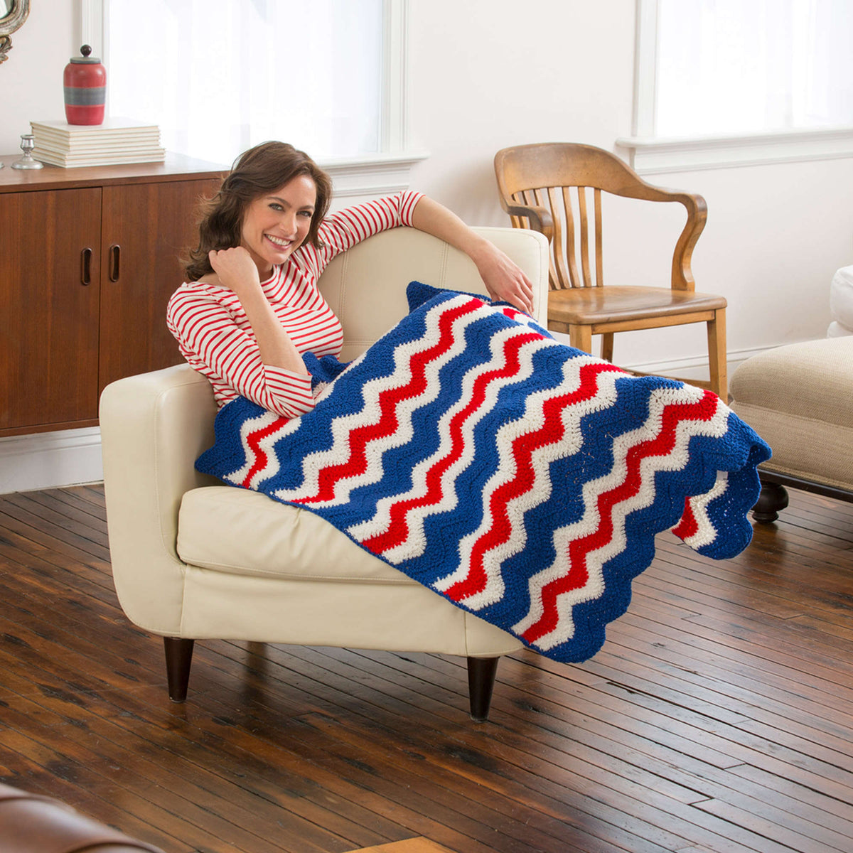Crochet Throw made in Red Heart Super Saver Yarn