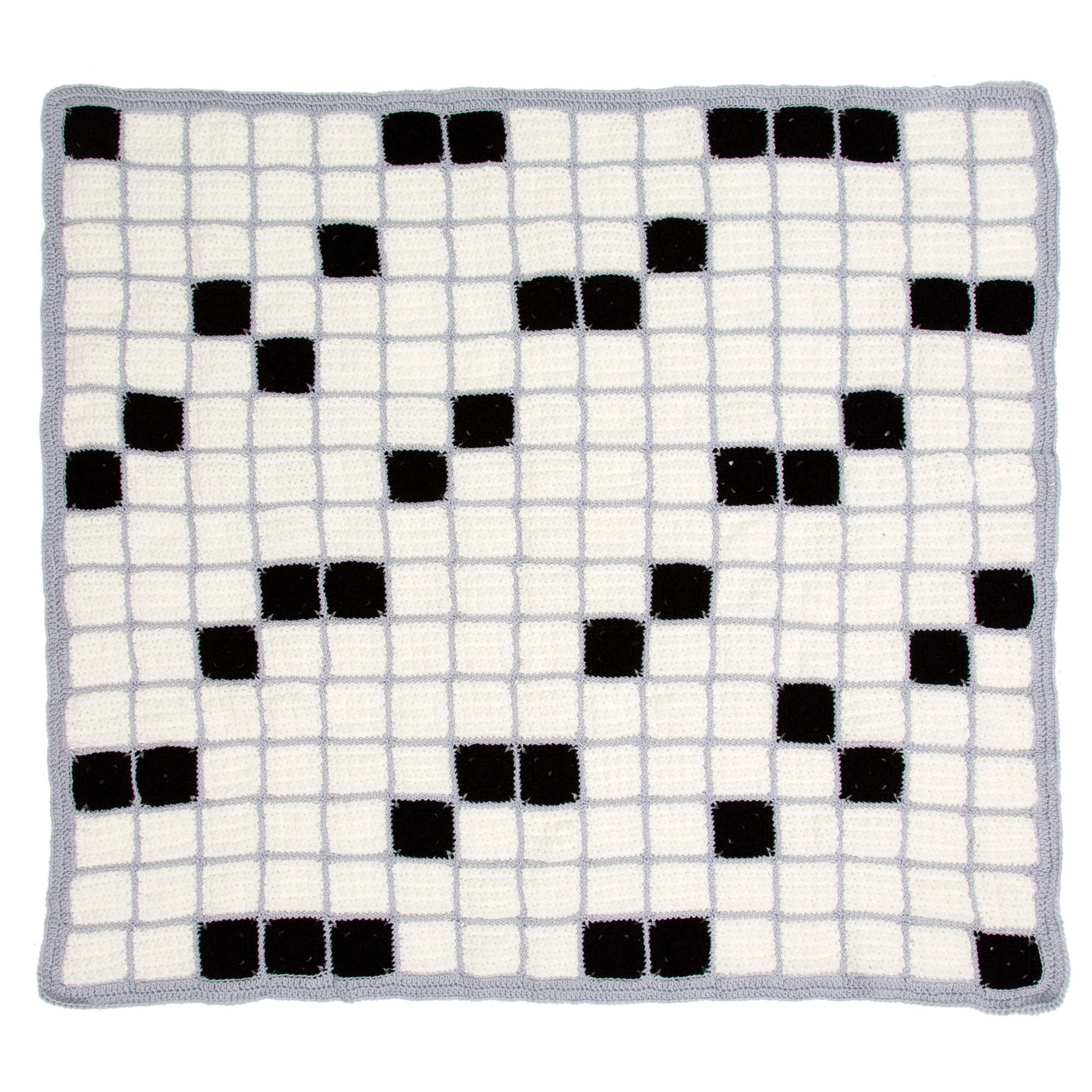 Free Red Heart Crochet Crossword Lovers Throw Pattern