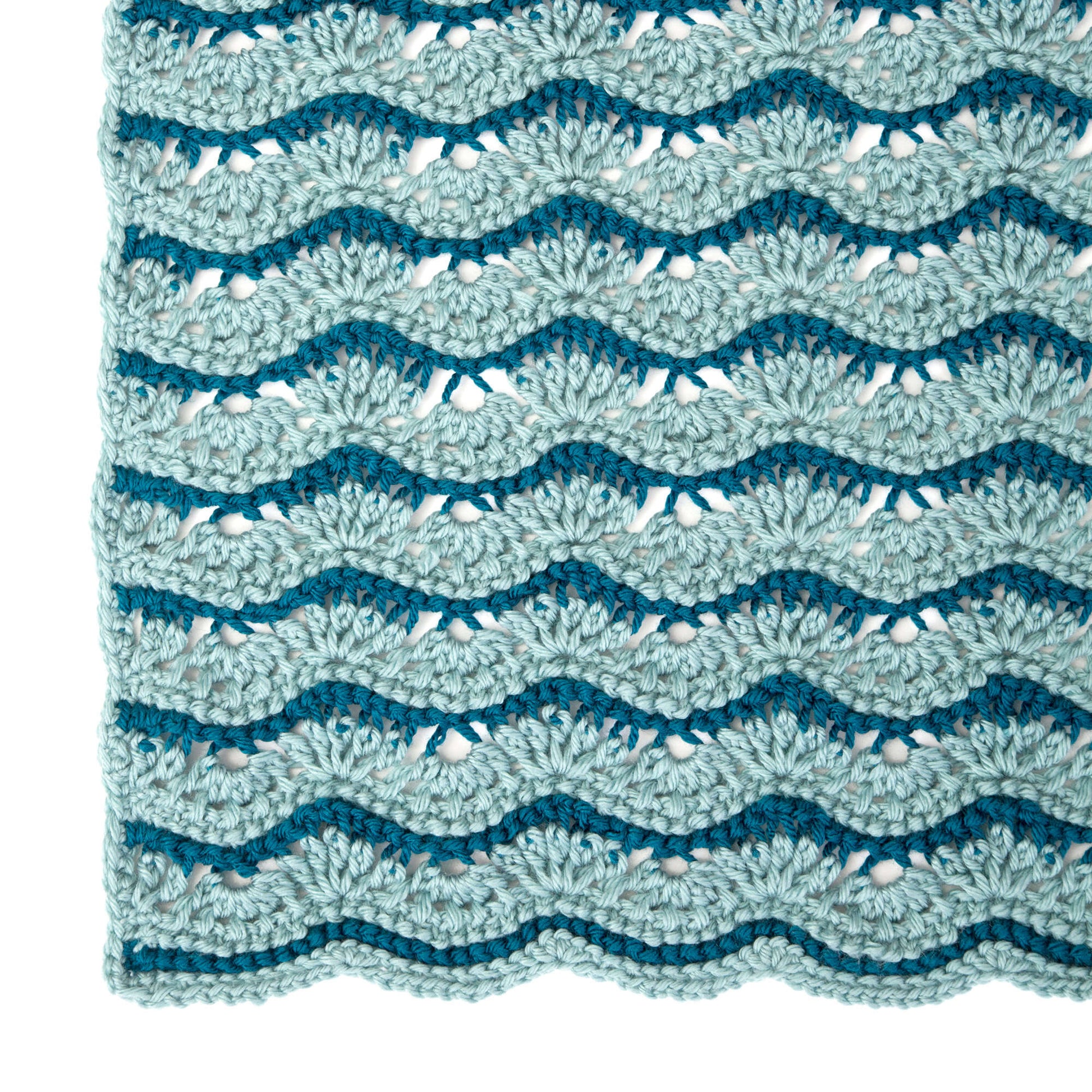 Free Red Heart Wistful Waves Lapghan Or Throw Pattern