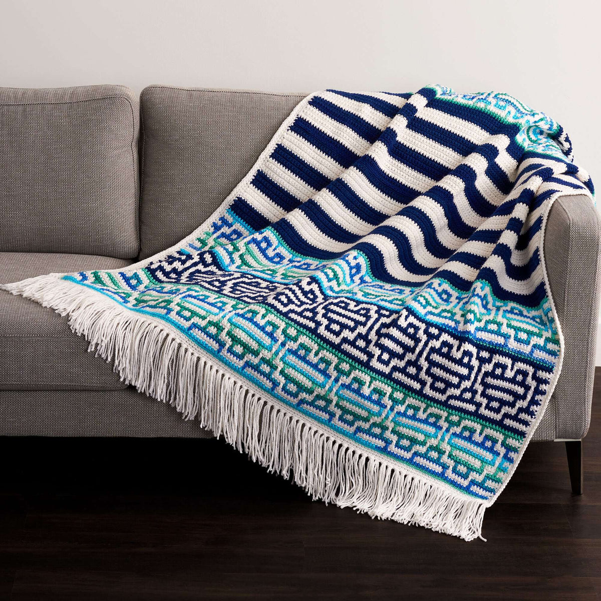 Crochet Blanket made in Red Heart Super Saver O'Go yarn