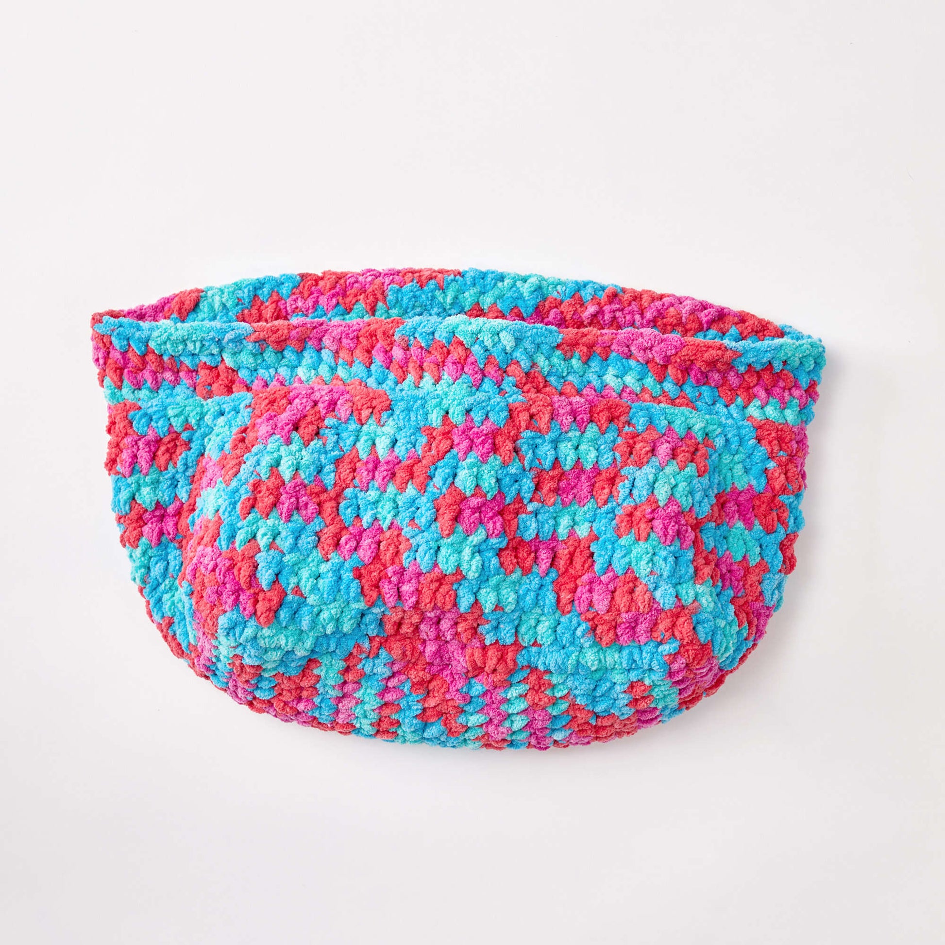 Free Red Heart Stash Basket Crochet Pattern