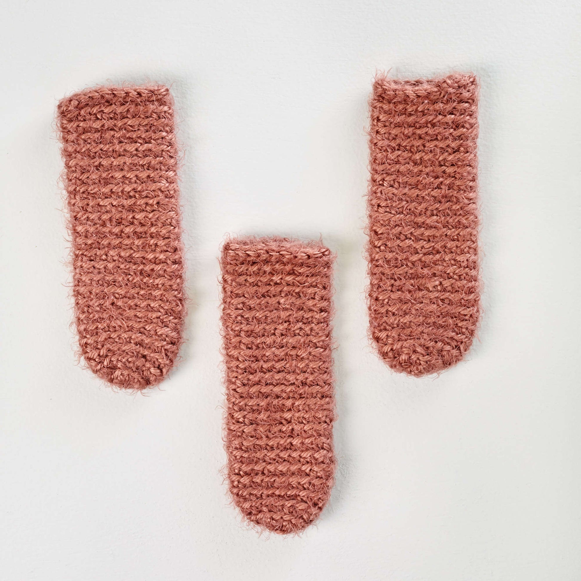 Free Red Heart Stool Leg Cozies Crochet Pattern