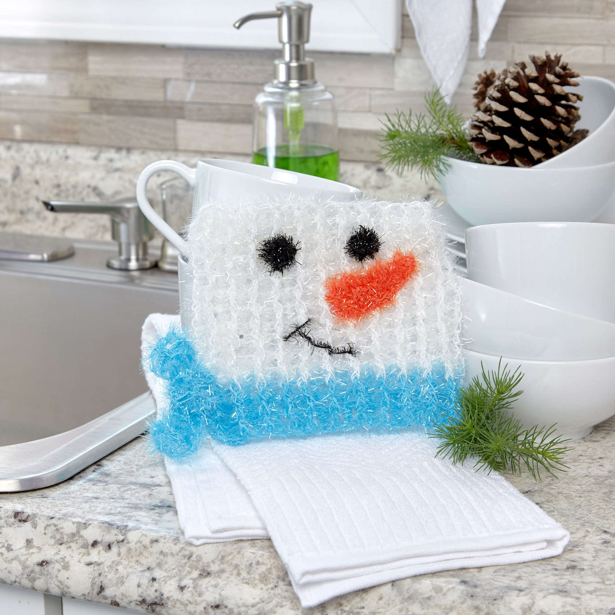 Crochet Scrubby made in Red Heart Scrubby Sparkle Yarn