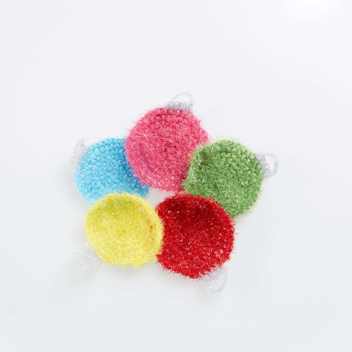 Crochet Scrubby made in Red Heart Scrubby Sparkle Yarn
