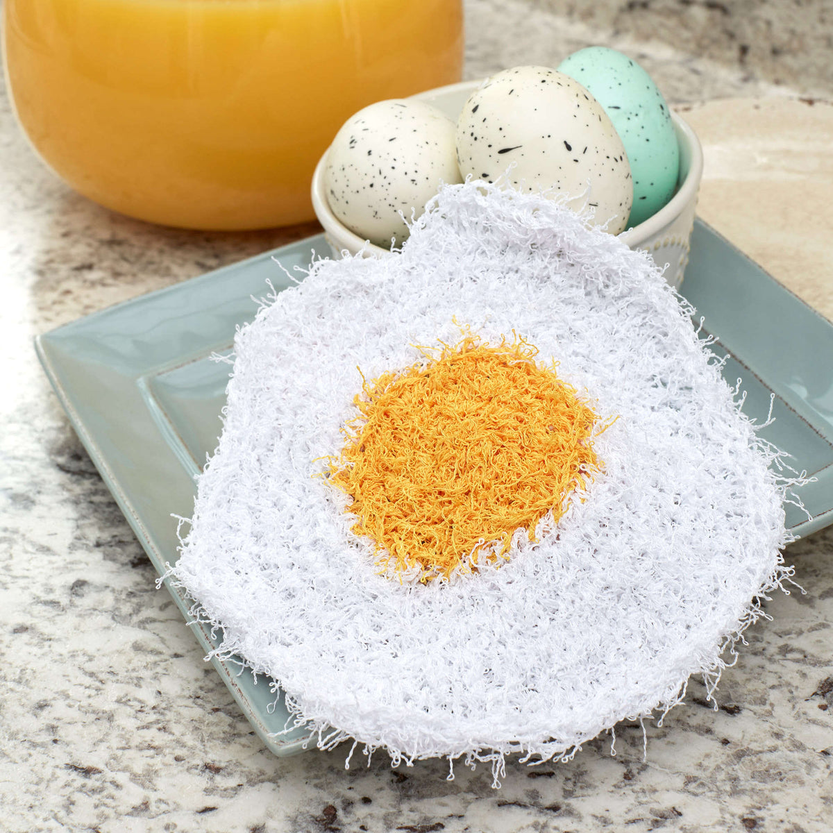 Crochet Scrubby made in Red Heart Scrubby Yarn