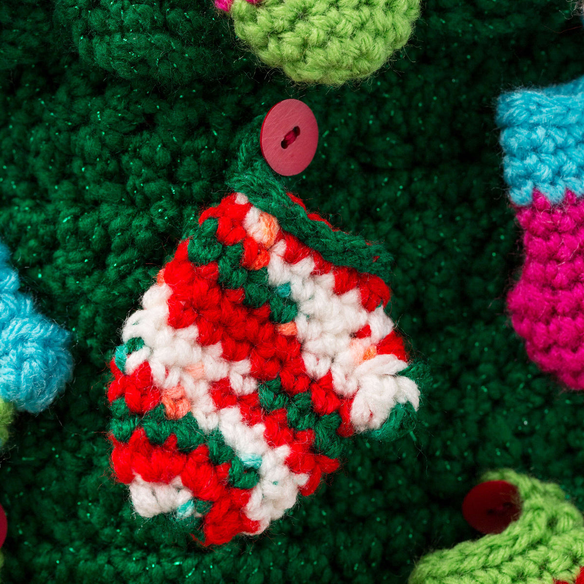 Crochet Hanging made in Red Heart Super Saver Yarn