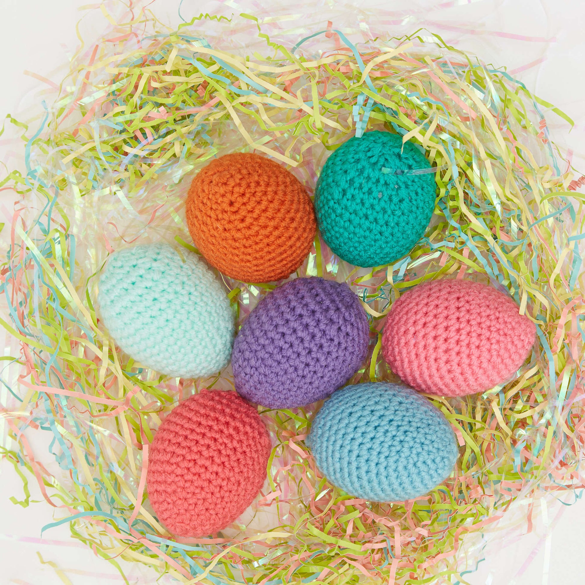 Free Red Heart Springtime Easter Eggs Crochet Pattern