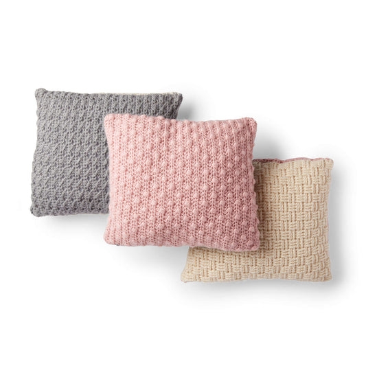 Red Heart Luxe Pillow Trio Crochet