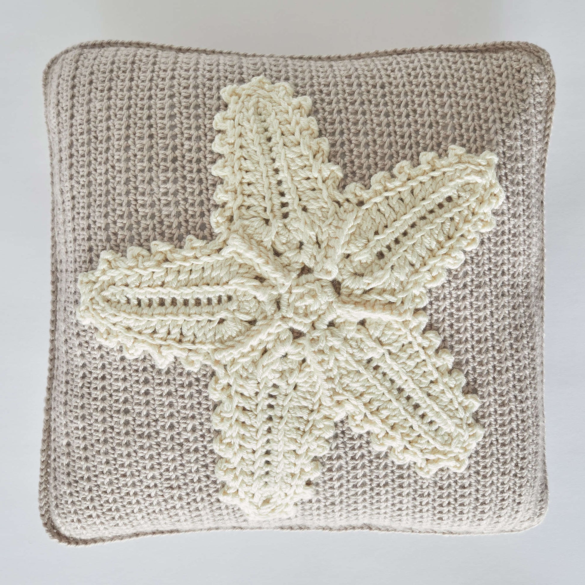Free Red Heart Crochet Starfish Pillow Pattern