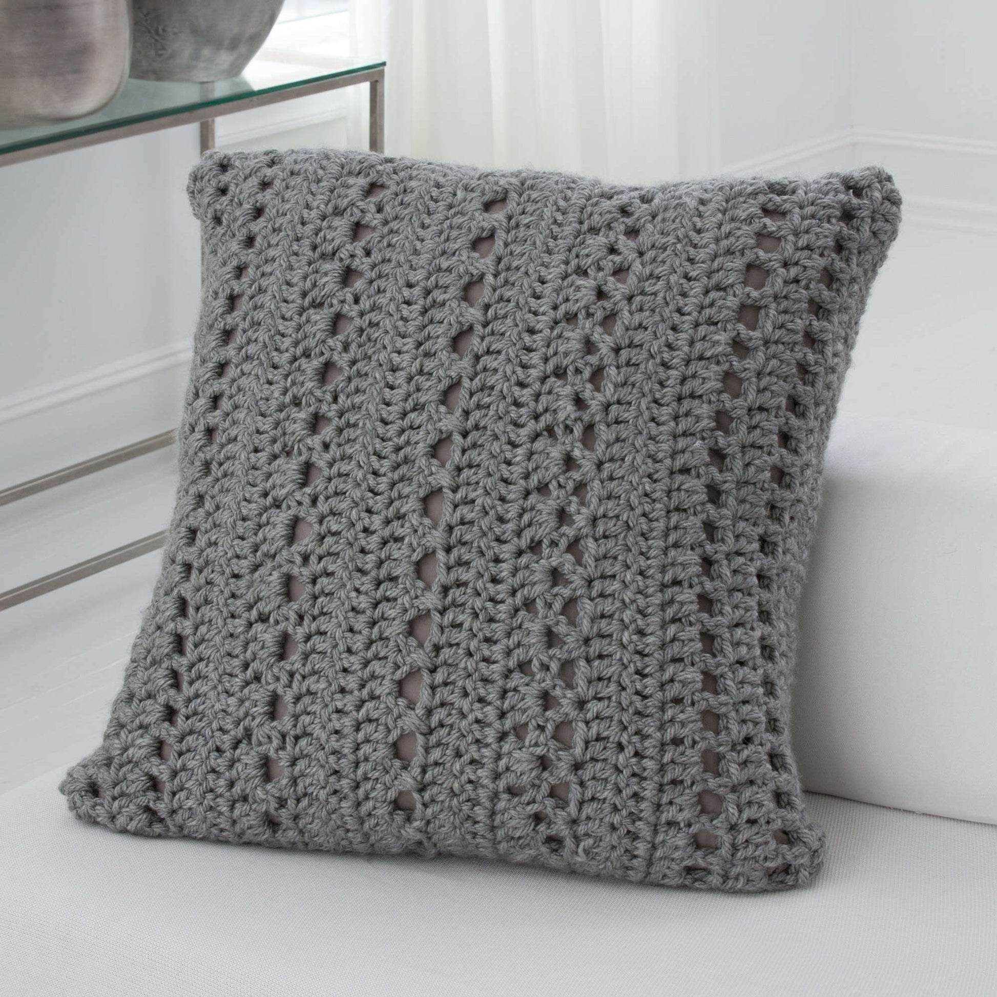 Free Red Heart Big & Cozy Floor Pillow Crochet Pattern
