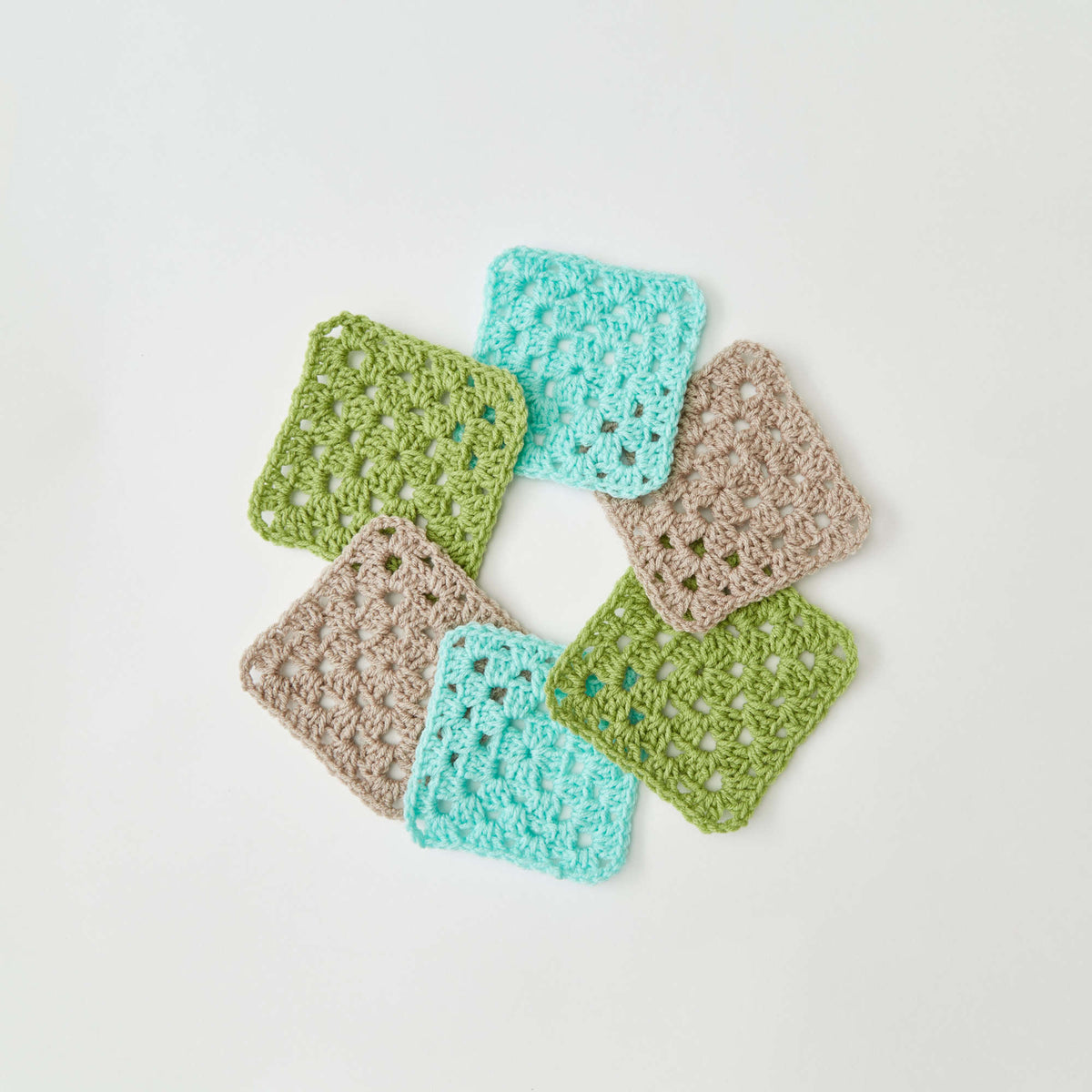 Crochet Coaster made in Red Heart Super Saver Yarn