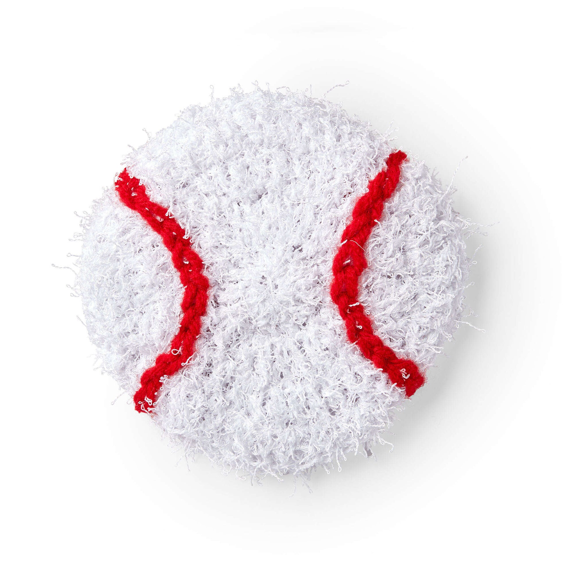Free Red Heart Crochet Baseball Scrubby Pattern