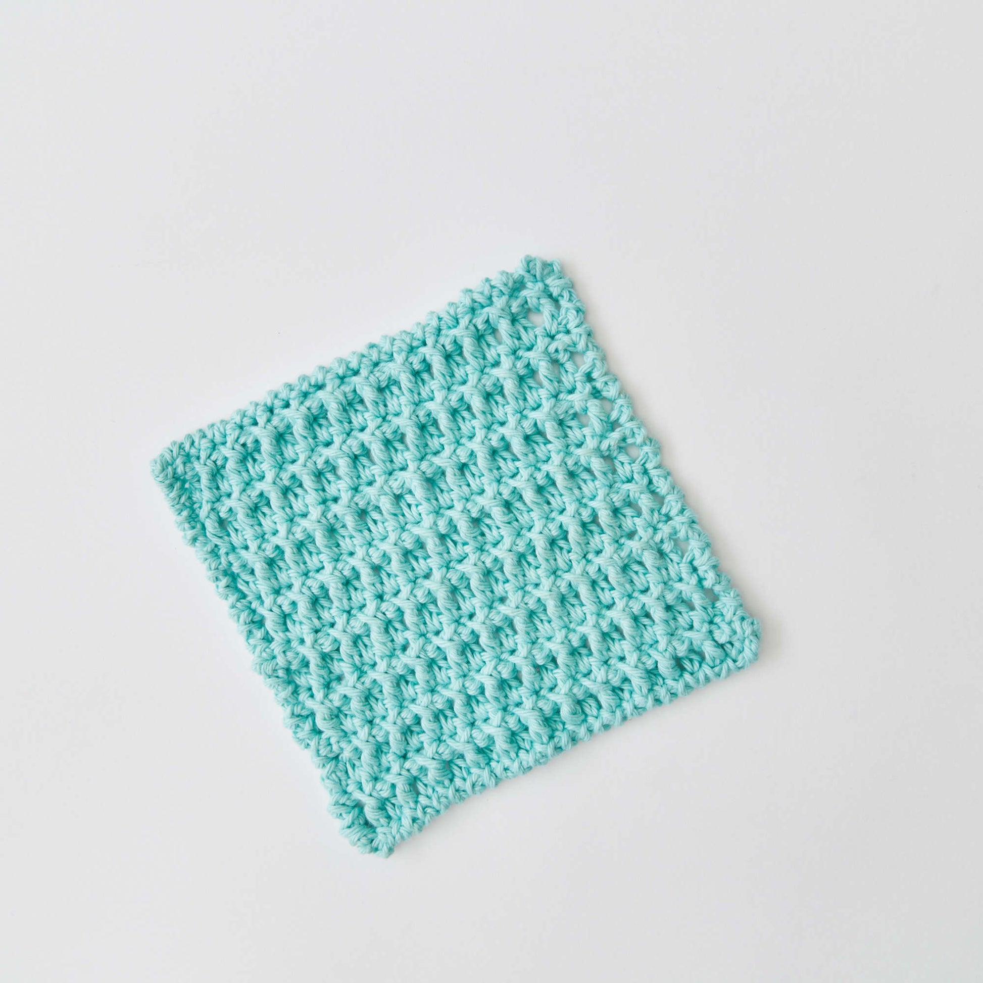 Free Red Heart Lattice Washcloth Crochet Pattern
