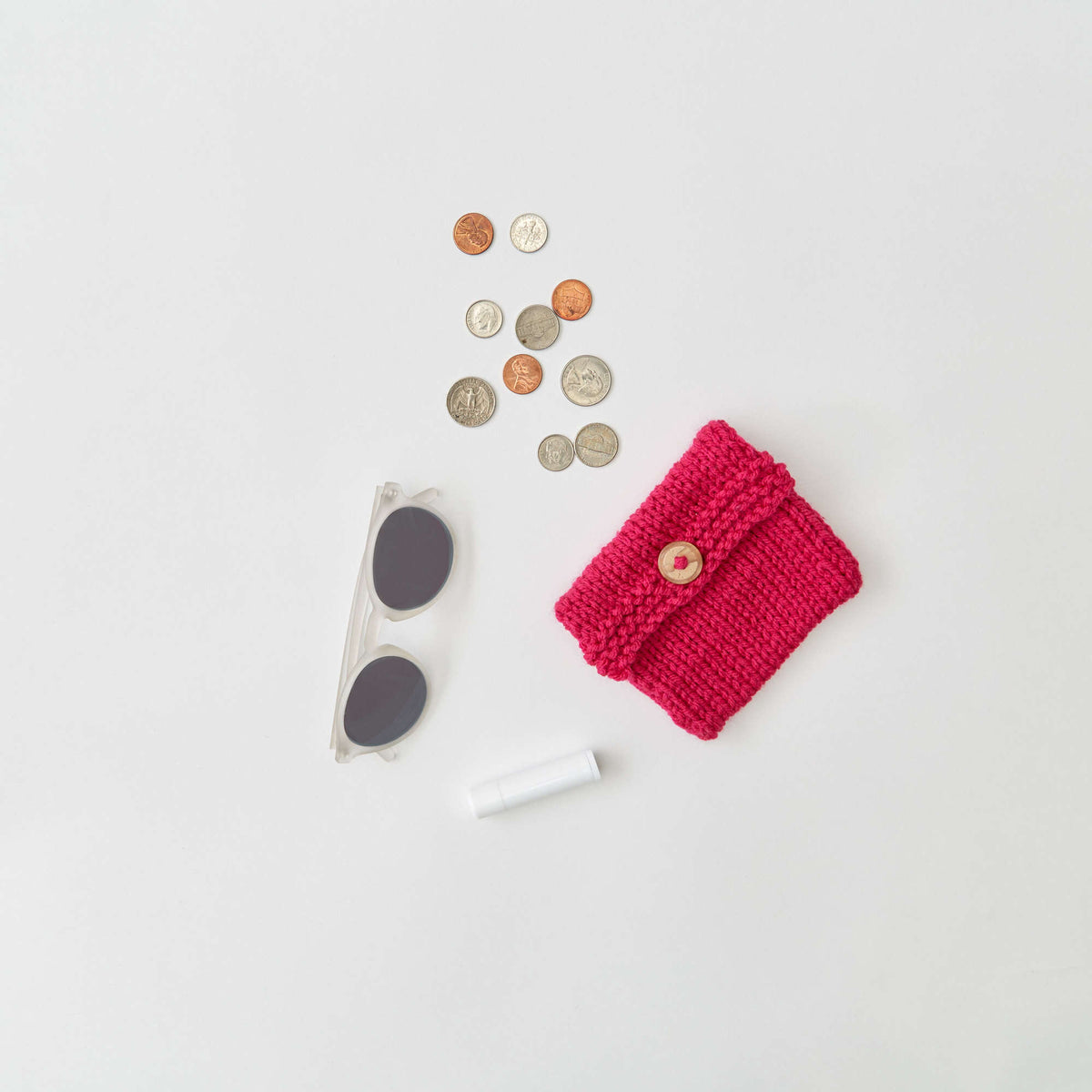 Knit Purse made in Red Heart With Love Yarn