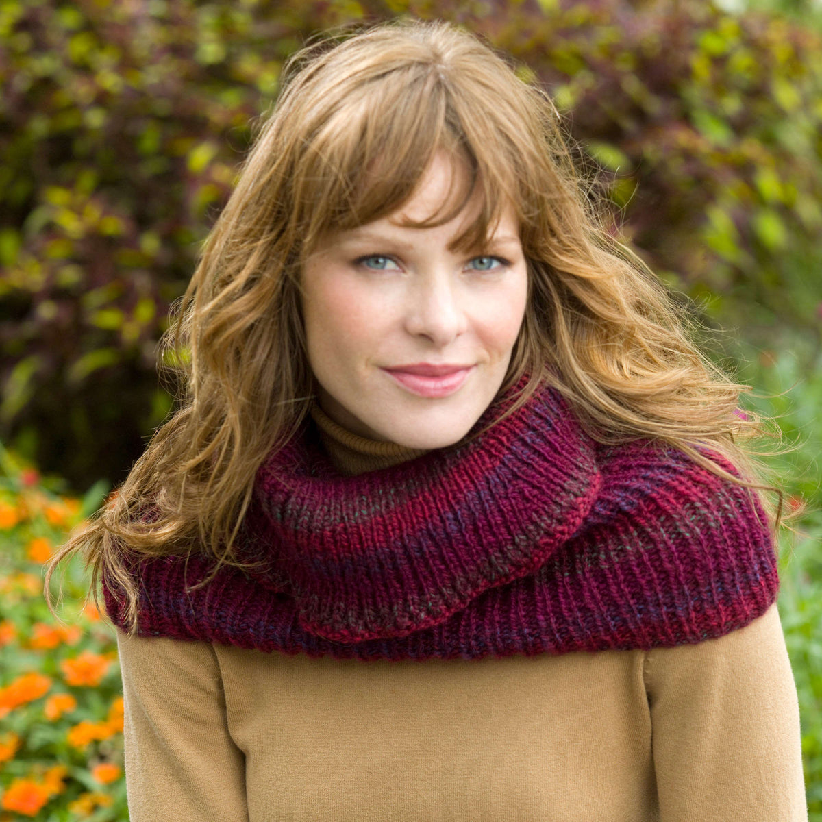 Knit Warmer made in Red Heart Collage Yarn