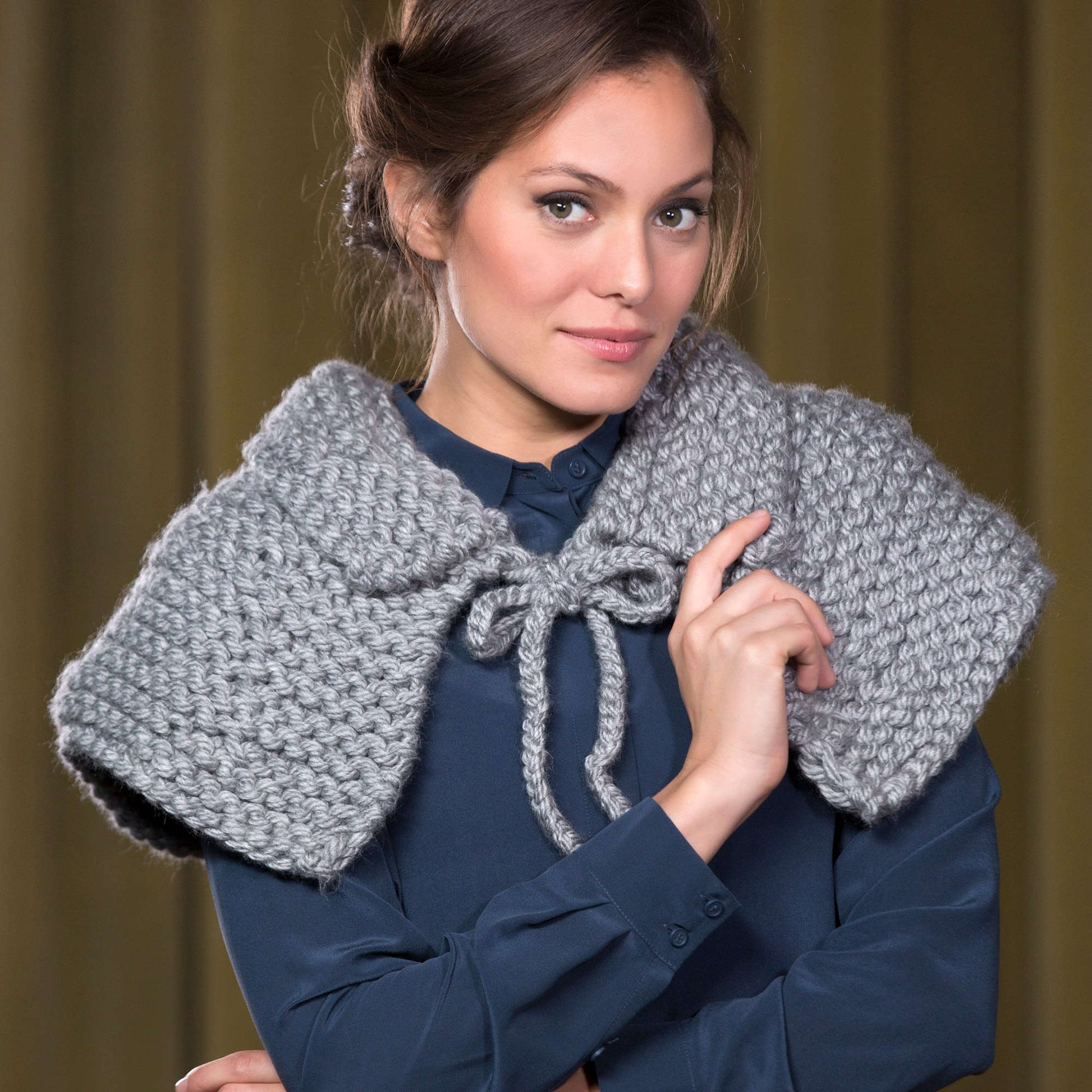 Free Red Heart Artisan Capelet Knit Pattern
