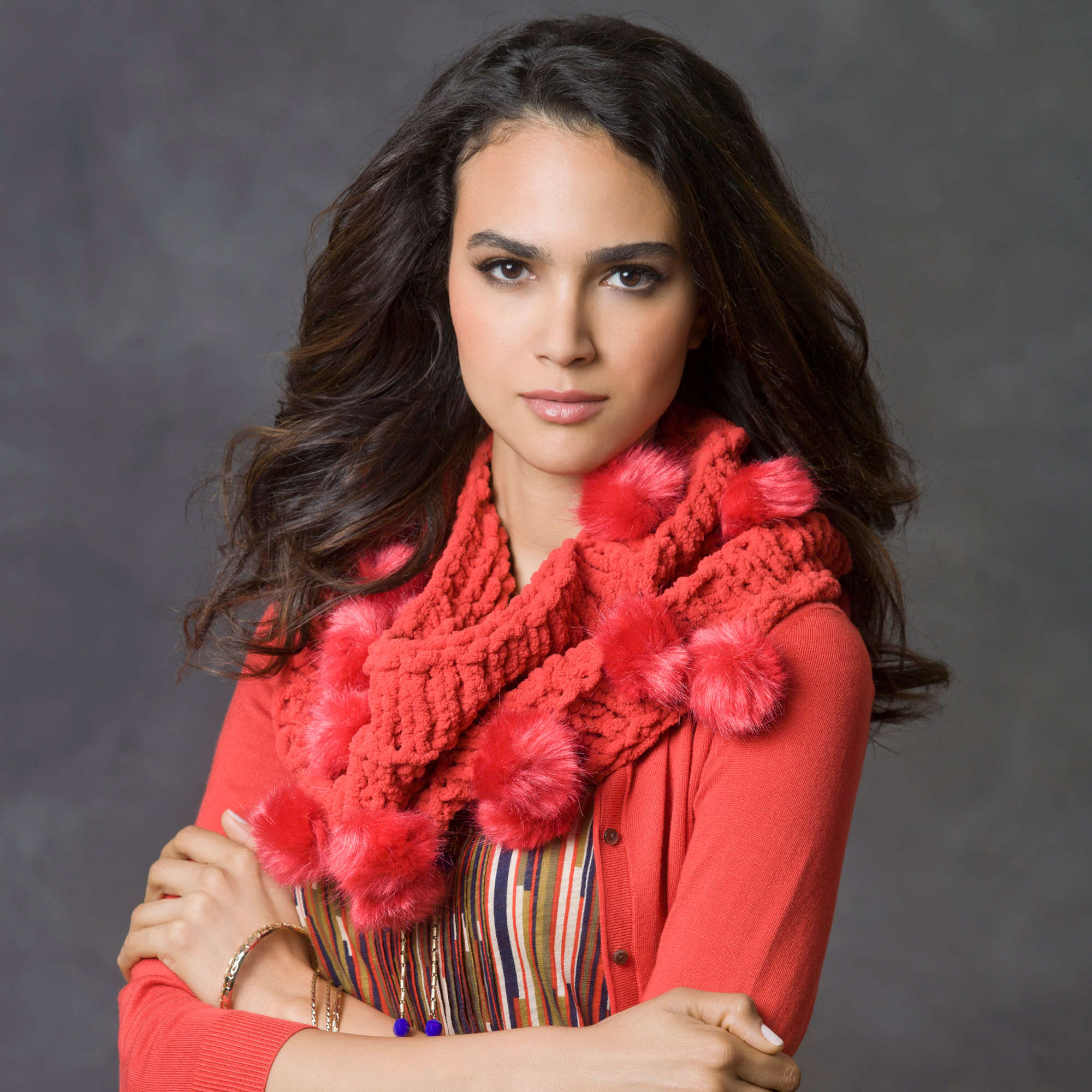 Free Beginner Red Heart Have a Ball Cowl Knitting Pattern | Yarnspirations