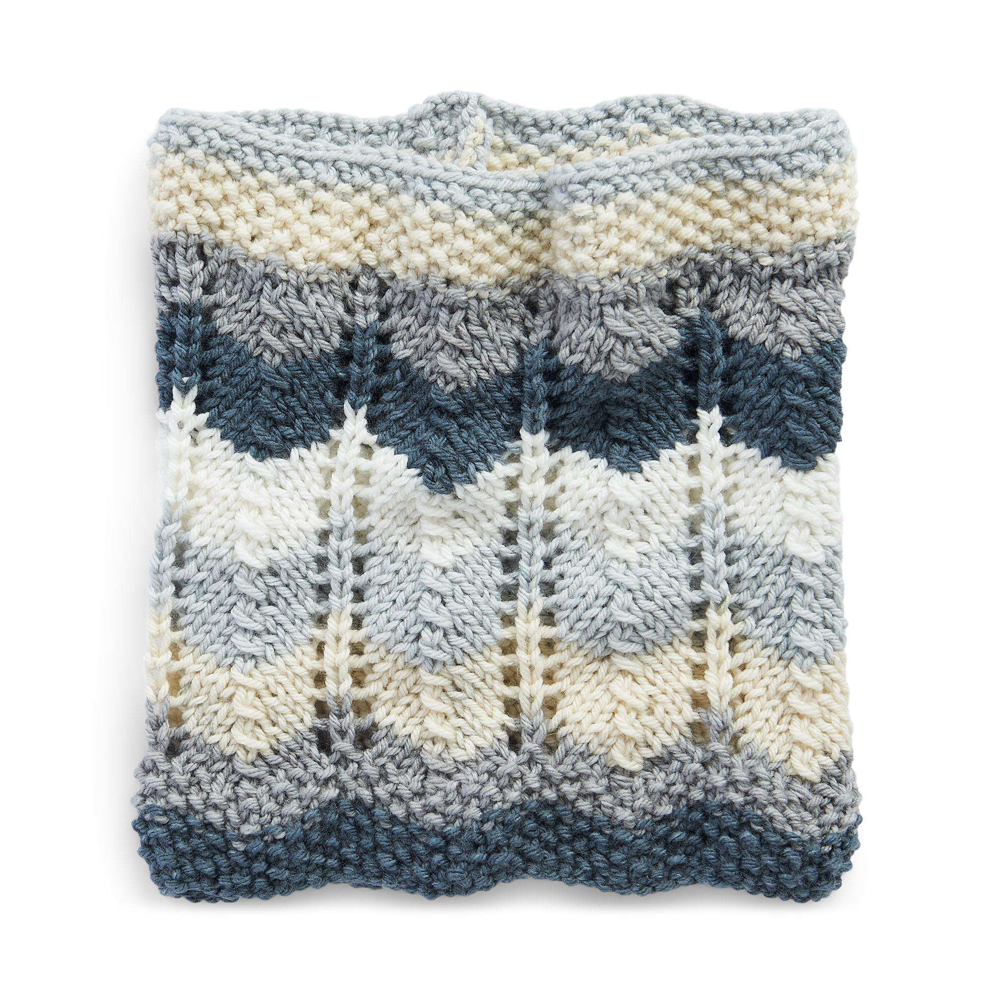 Free Easy Red Heart Simple Lace Cowl Knitting Pattern | Yarnspirations
