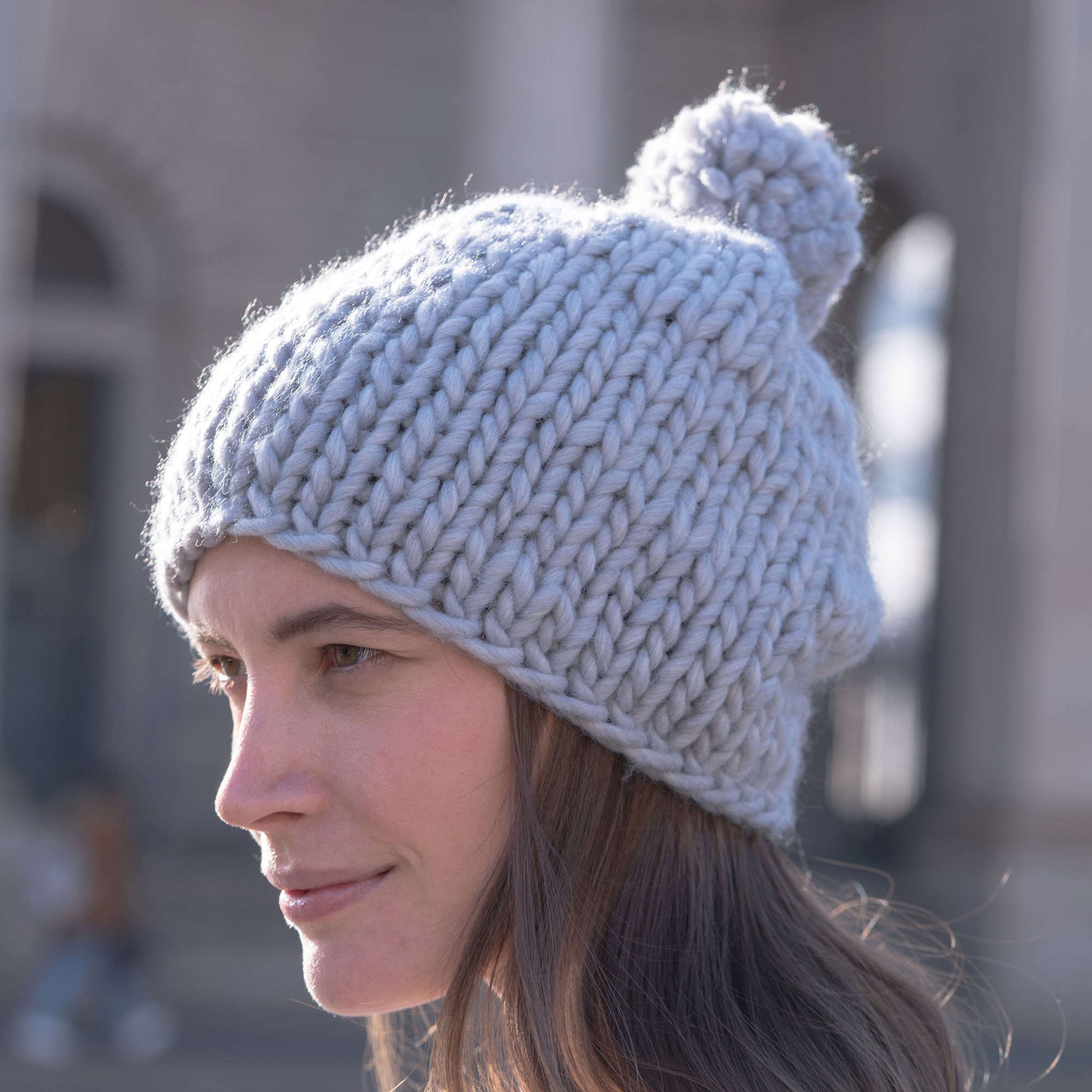 Free Red Heart Pietra Classico Hat Knit Pattern