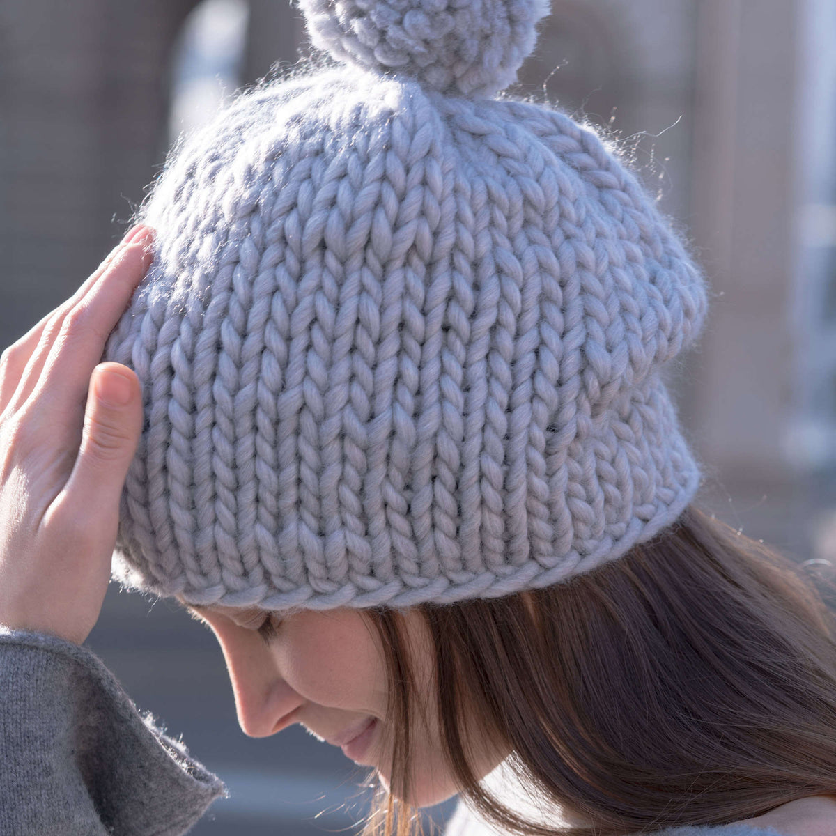 Knit Hat made in Red Heart An Italian Story Ora Yarn