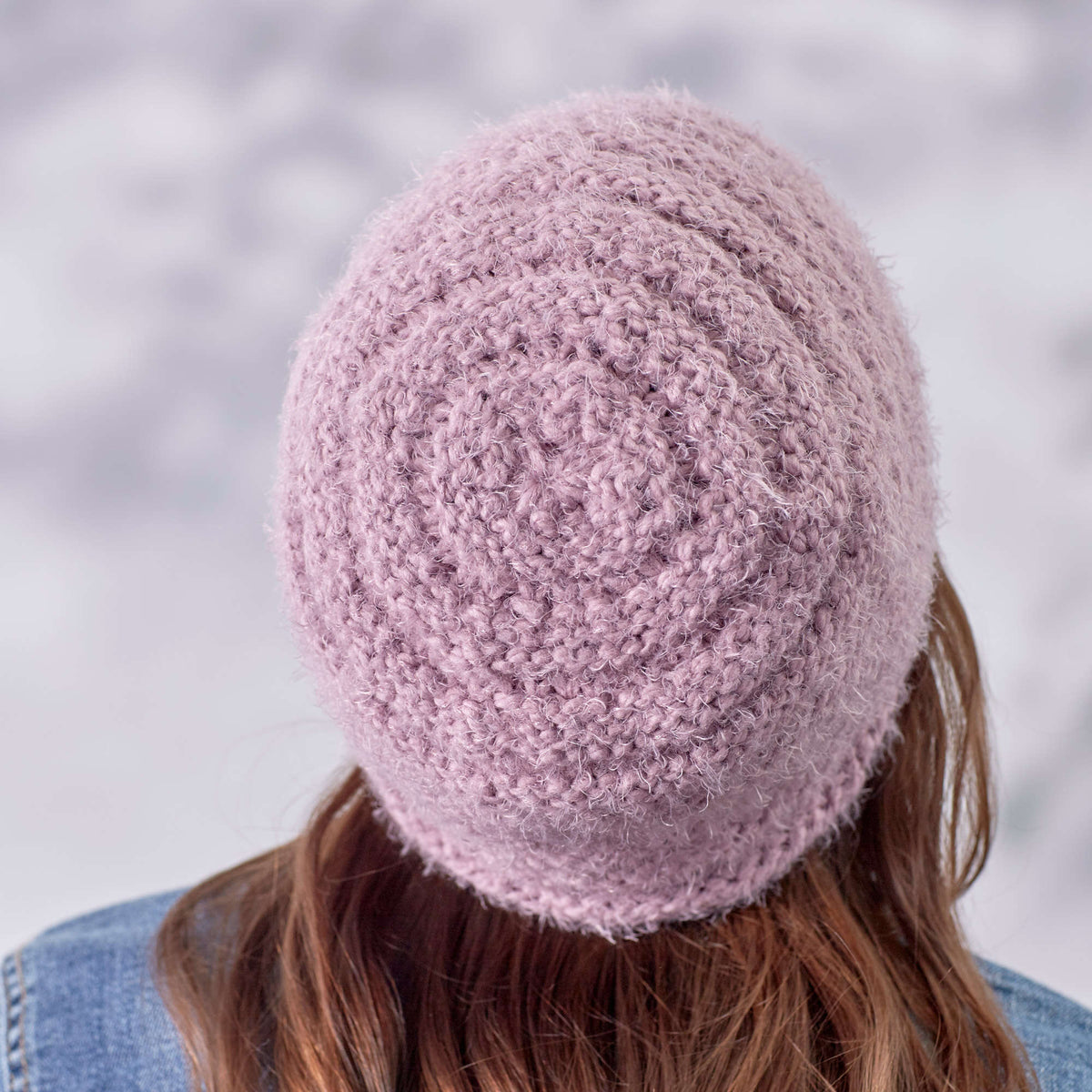 Knit Hat made in Red Heart Hygge Yarn