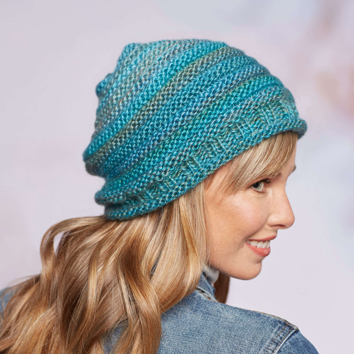 Knit Hat made in Red Heart Boutique Yarn