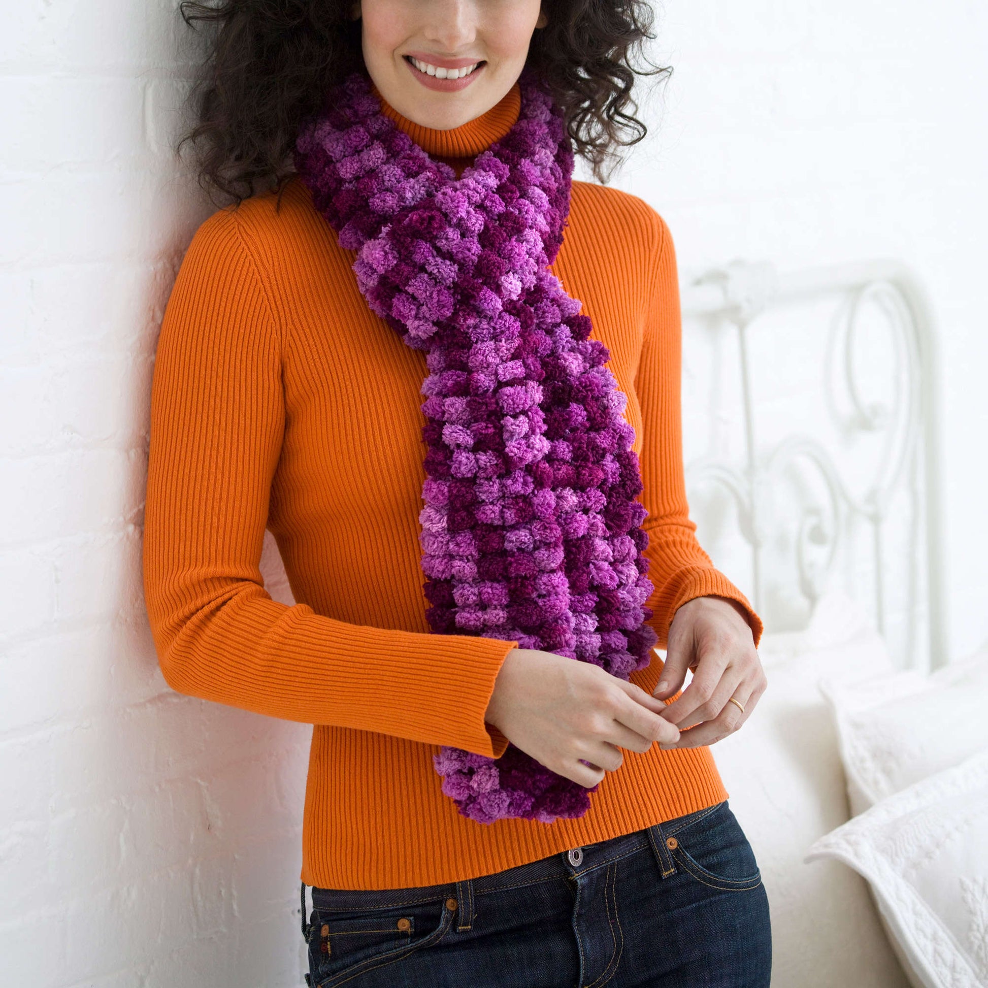 Free Red Heart Knit 2 Ball Scarf Pattern