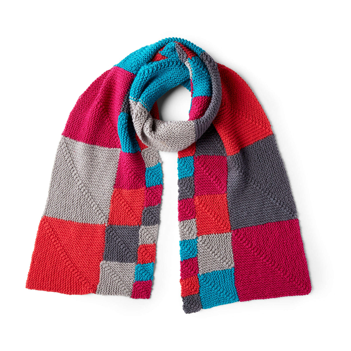 Knit Scarf made in Red Heart Chic Sheep Yarn