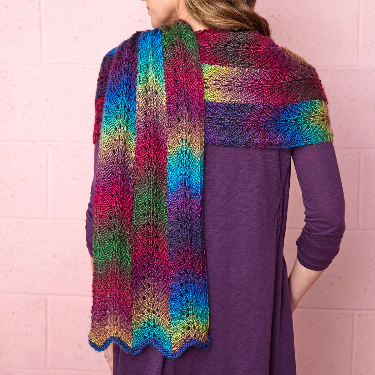 Knit Scarf made in Red Heart Boutique Yarn