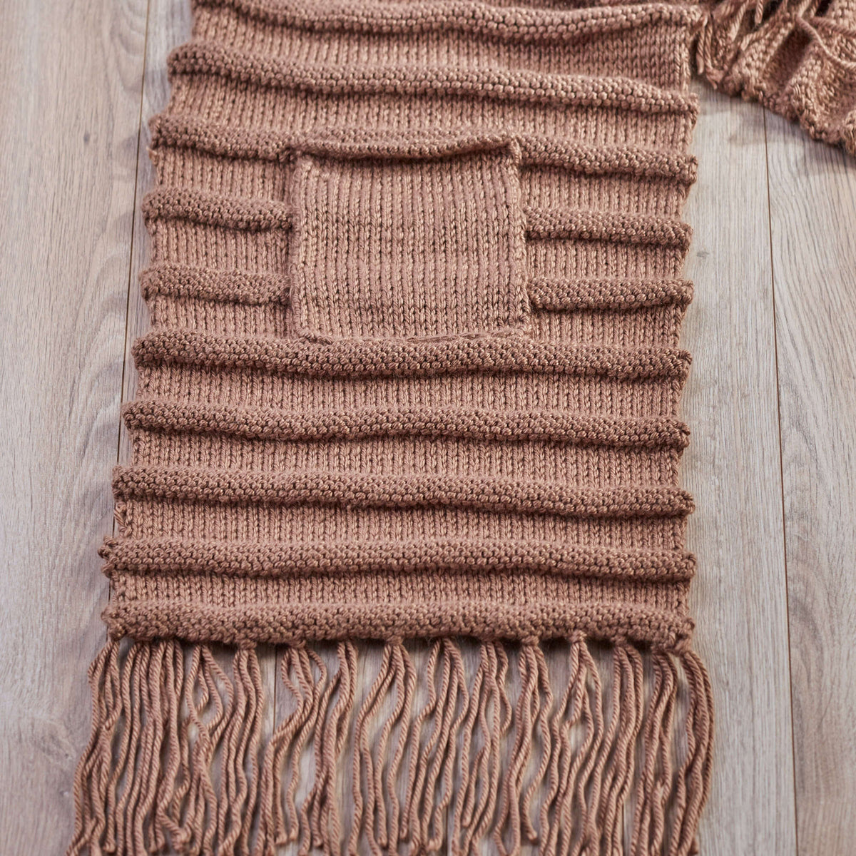 Knit Scarf made in Red Heart Chunky Soft Yarn