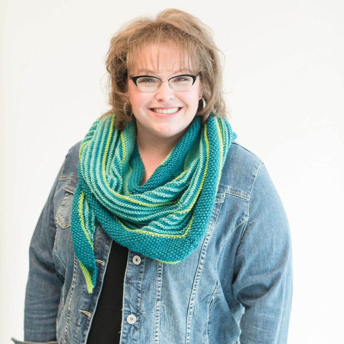 Knit Shawl made in Red Heart Soft Yarn