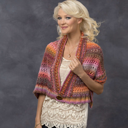 Red Heart Sunset Wrap Knit Red Heart Sunset Wrap Knit