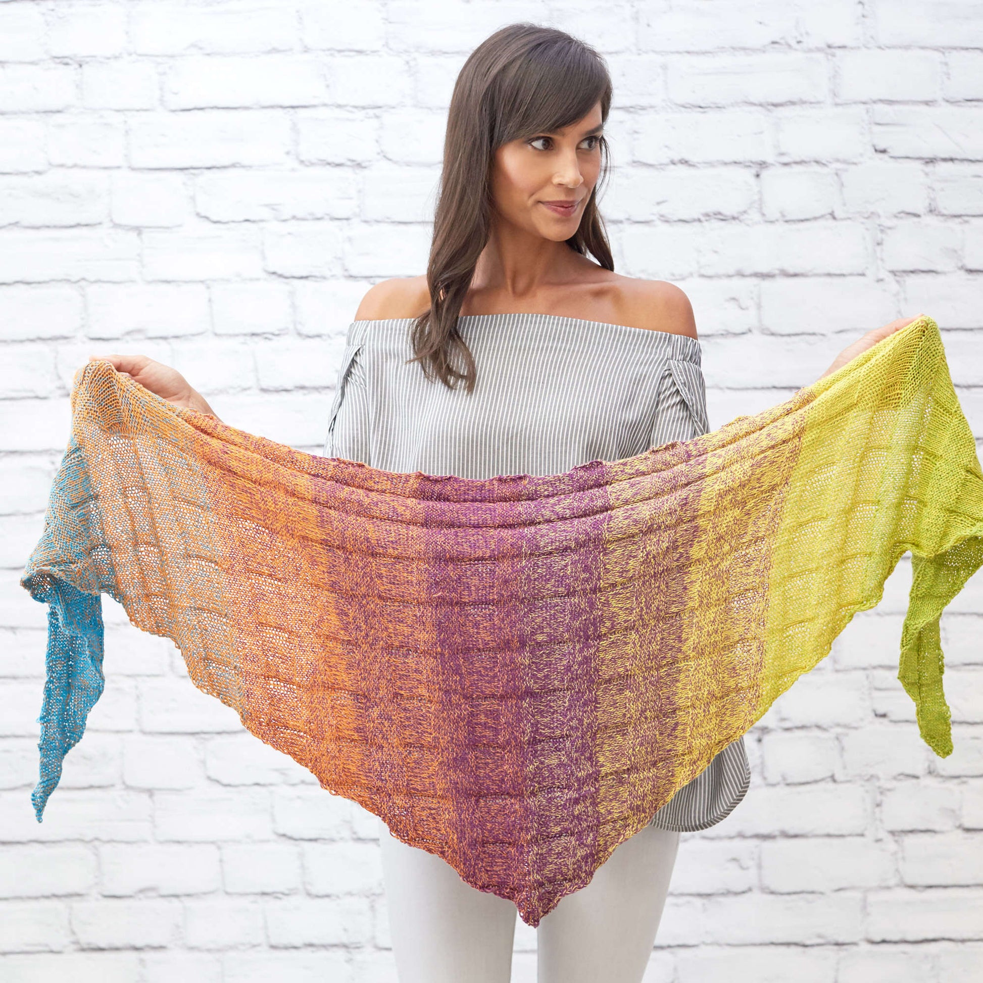 Free Red Heart Small Shapes Shawl Pattern