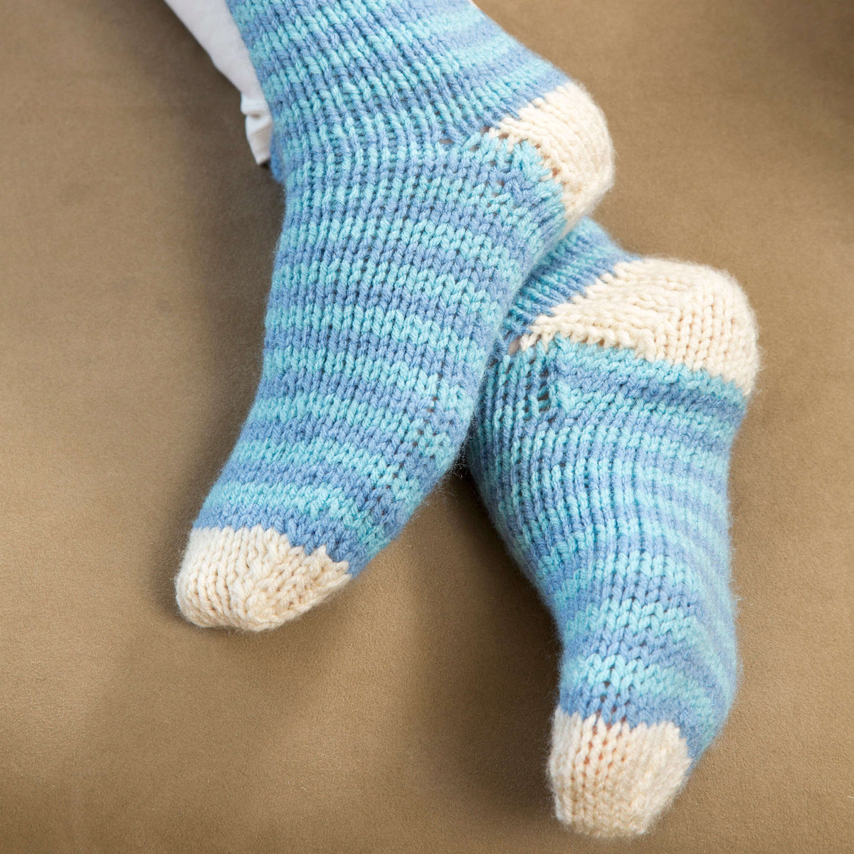 Knit Socks made in Red Heart With Love Yarn