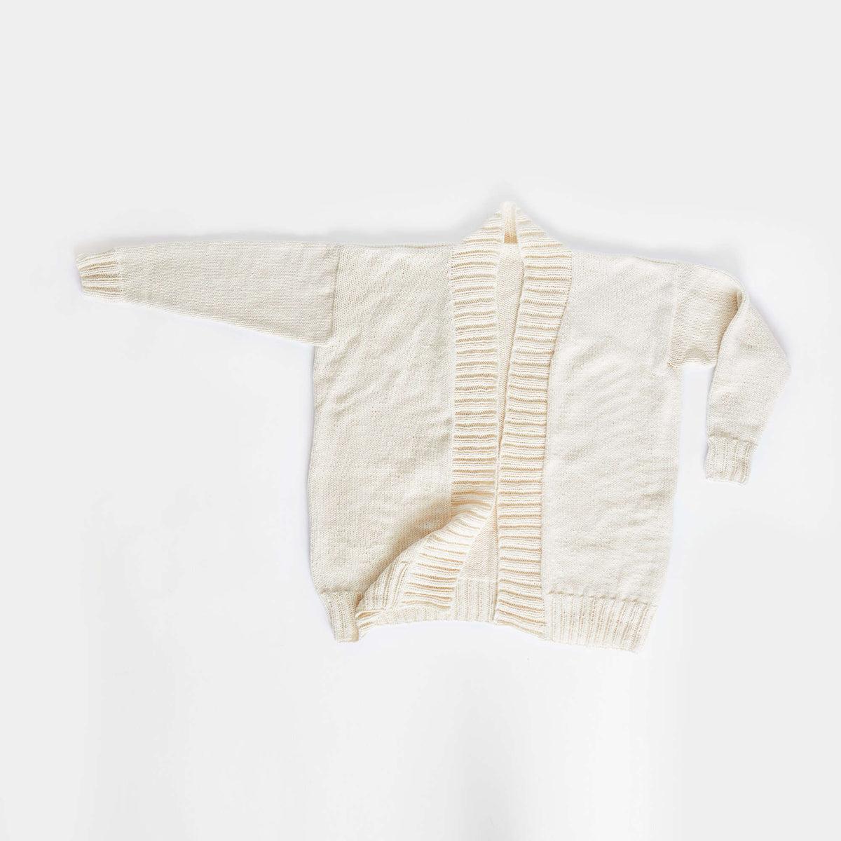 Knit Cardigan made in Red Heart Amore Yarn