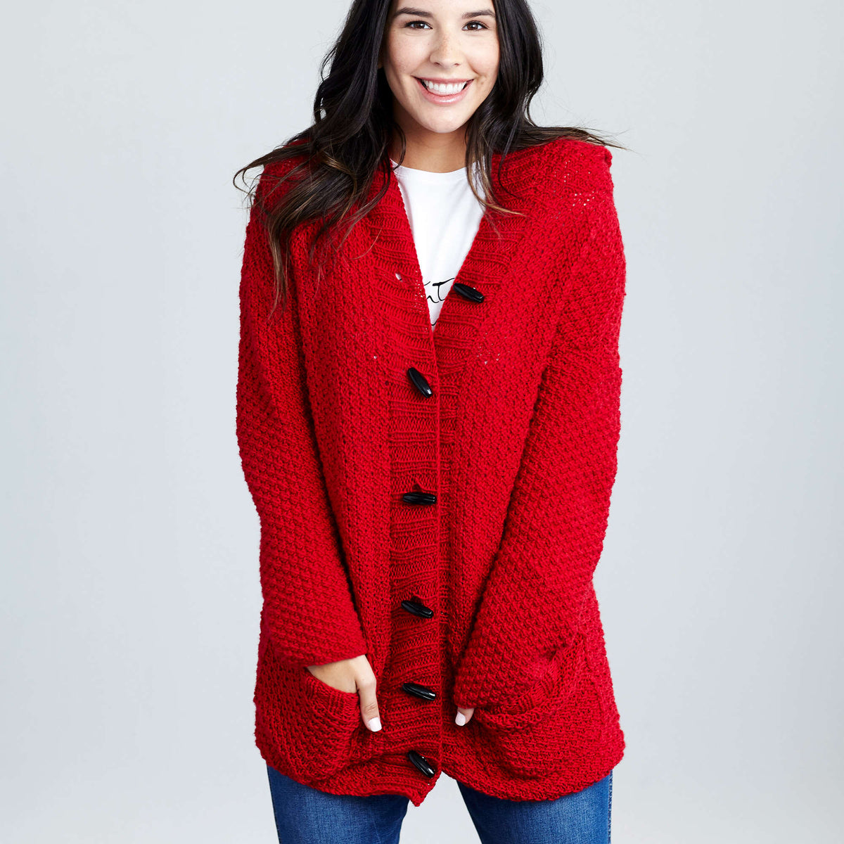 Knit Sweater made in Red Heart Chic Sheep Yarn