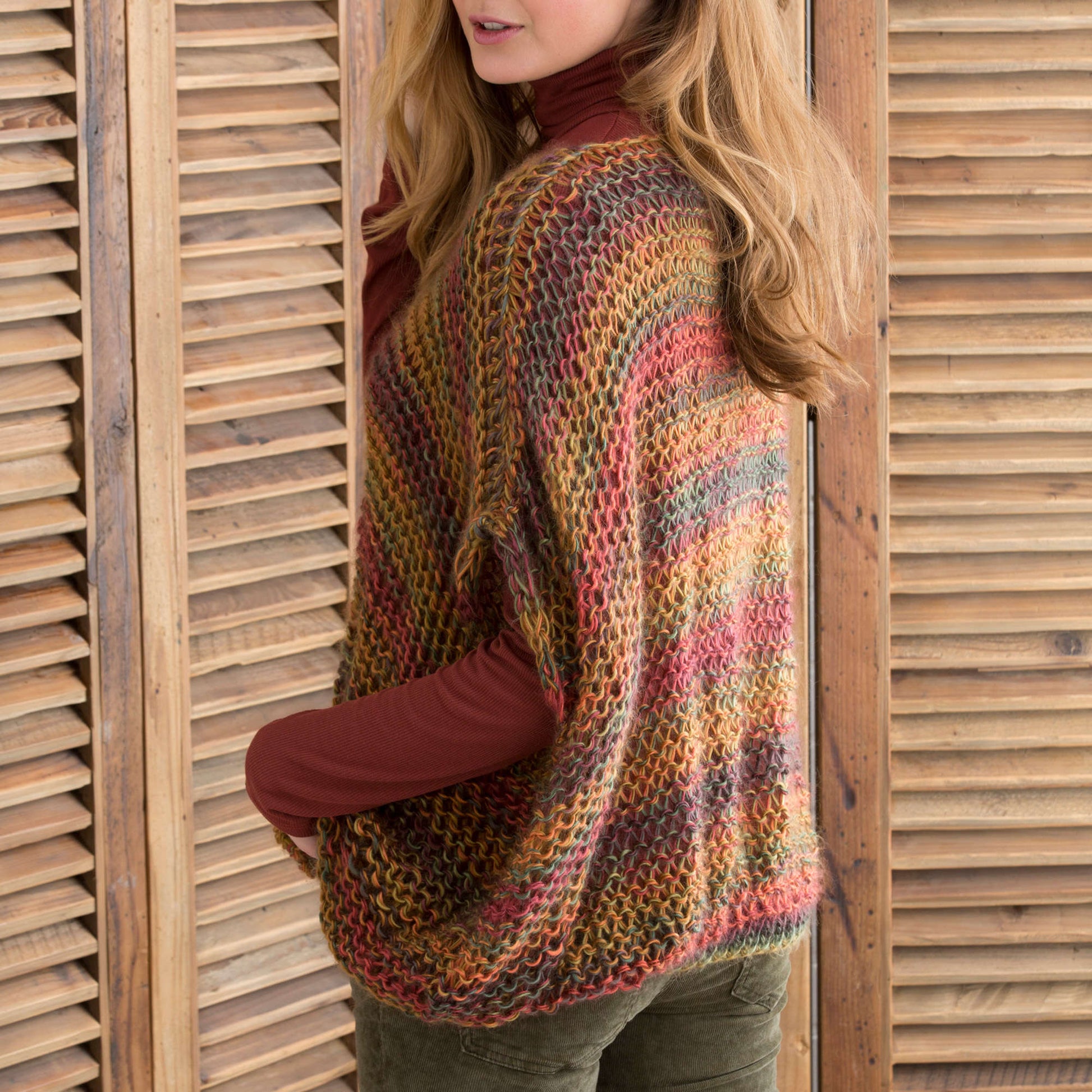 Free Red Heart Relaxed Pullover Knit Pattern