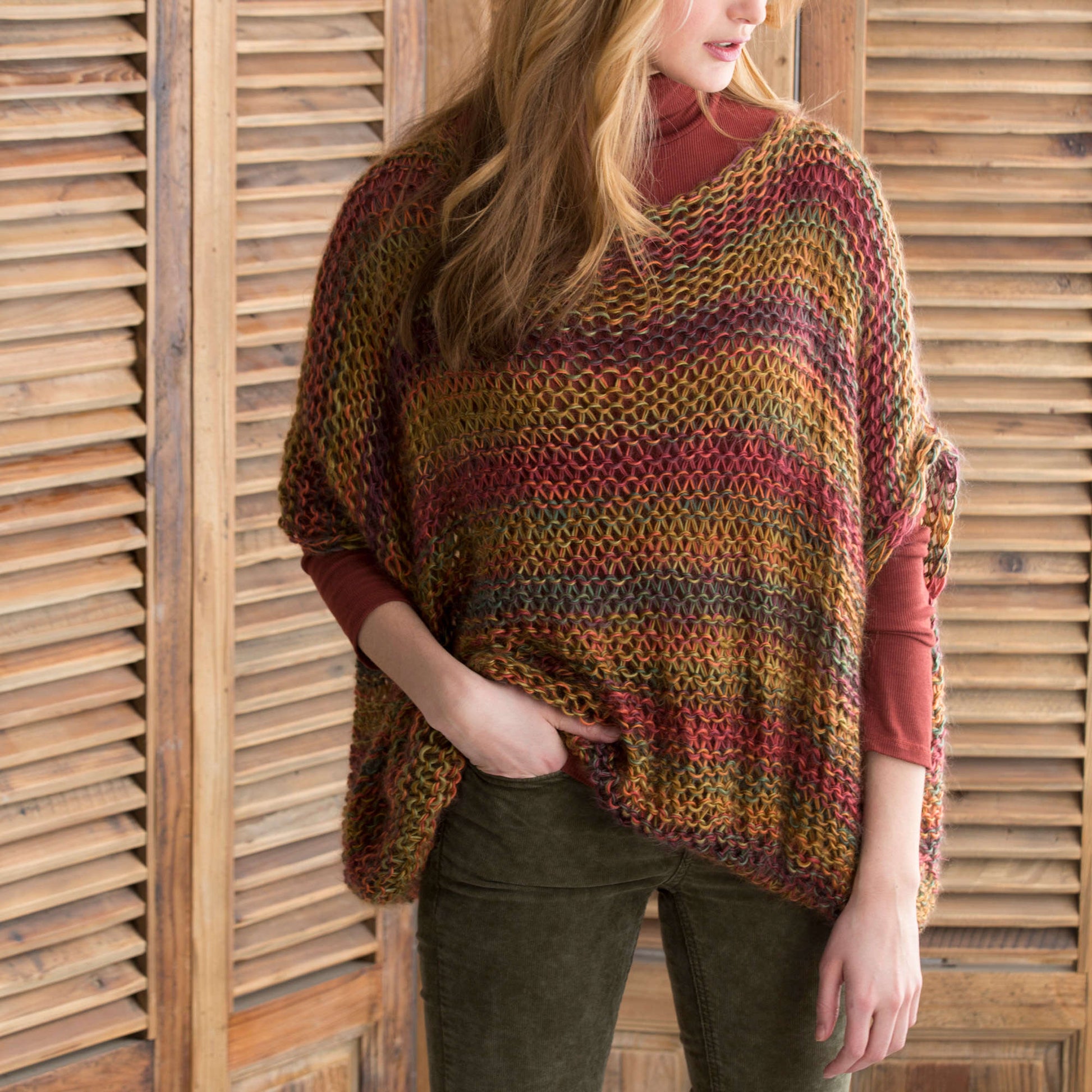 Free Red Heart Relaxed Pullover Knit Pattern